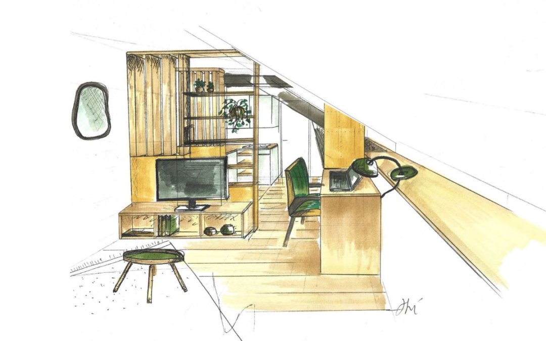 Comment aménager un studio étudiant sous les toits ?