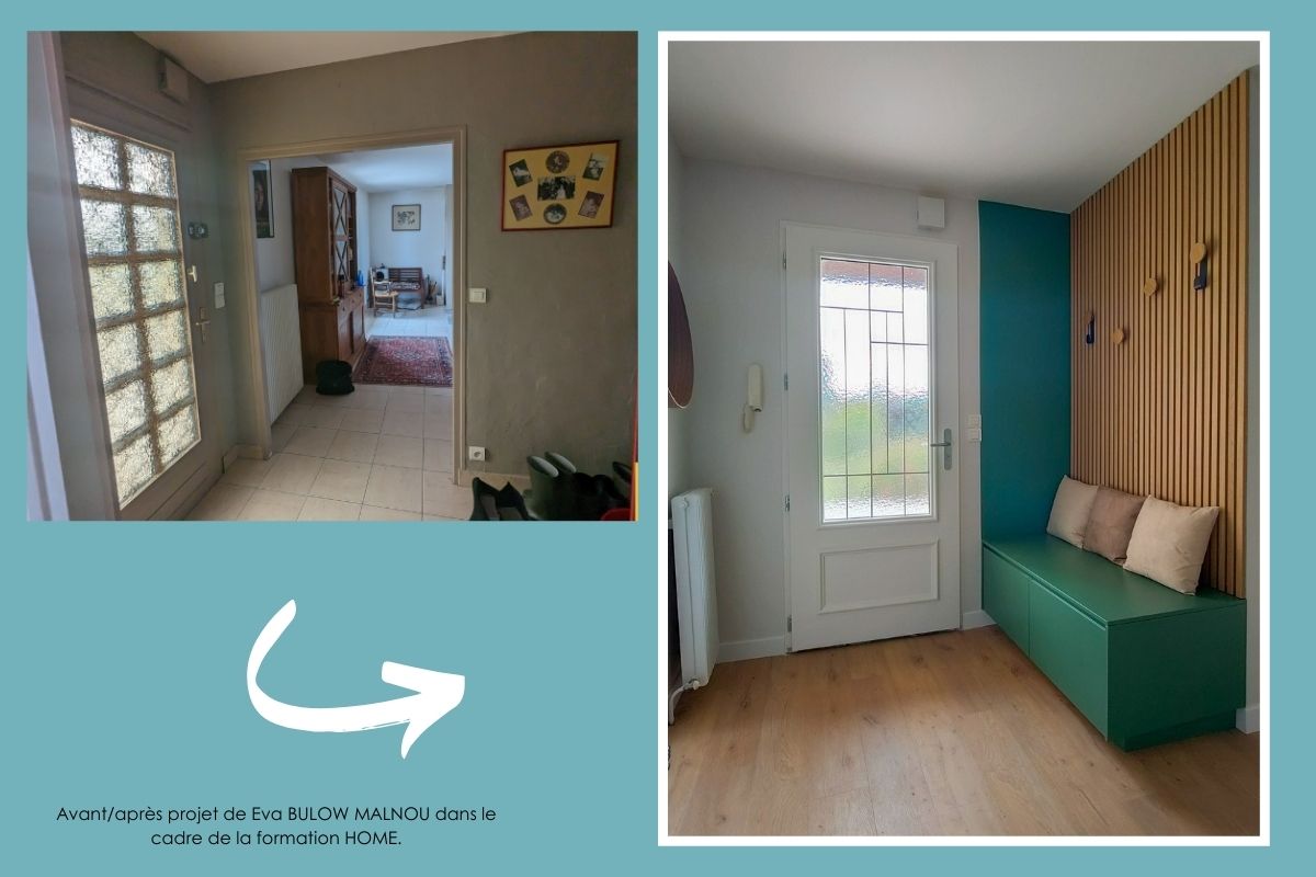 formation home avant après petite entrée