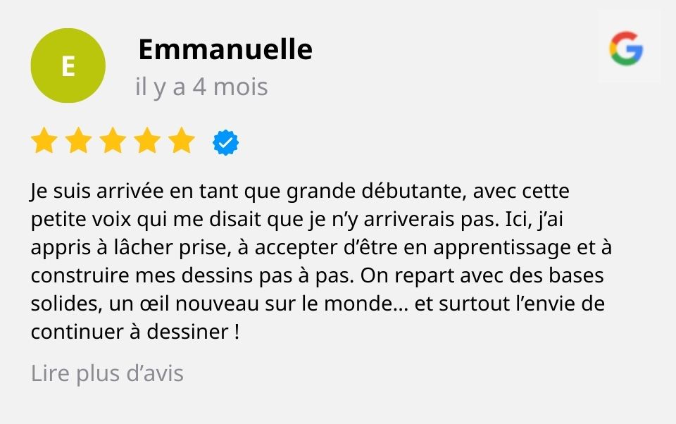 temoignage cours de dessin architecture d'intérieur emmanuelle