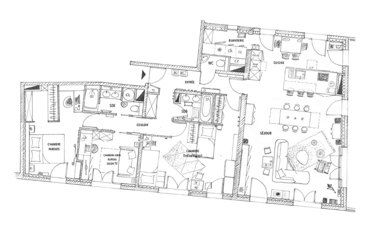 fusionner 2 appartements APS 1